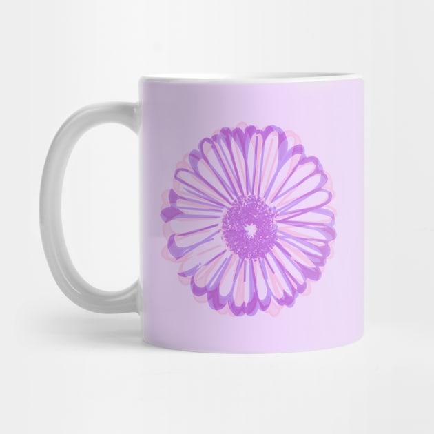 Purple and Pink Daisy by Hedgie Designs